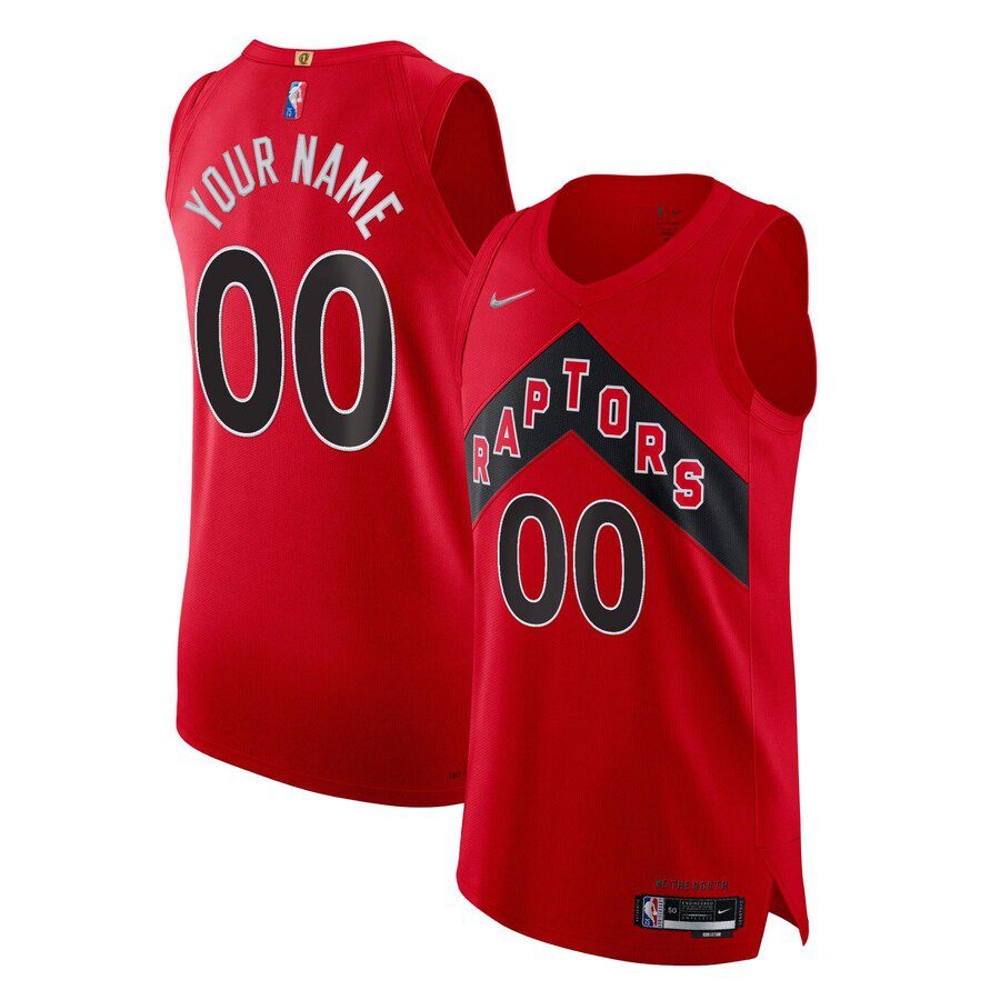 Men Toronto Raptors Nike Red Diamond Swingman Authentic Custom NBA Jersey